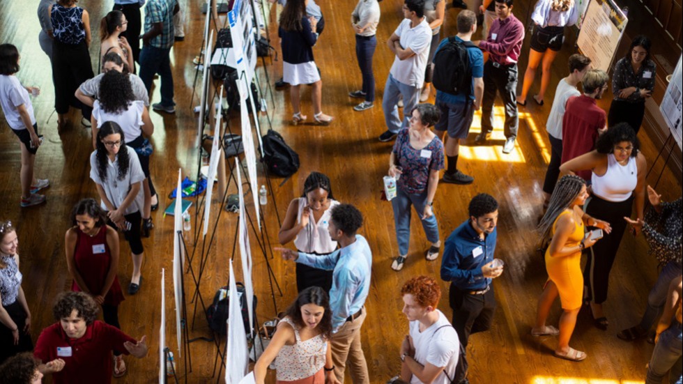 Students at the 2019 Summer Research Symposium